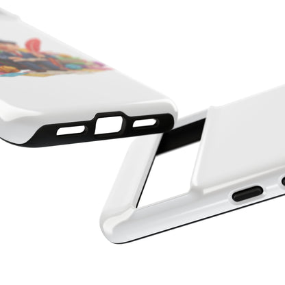 Google Author's Journey Phone Case — Cute Writer Illustration, Books & Quill Protective Cover