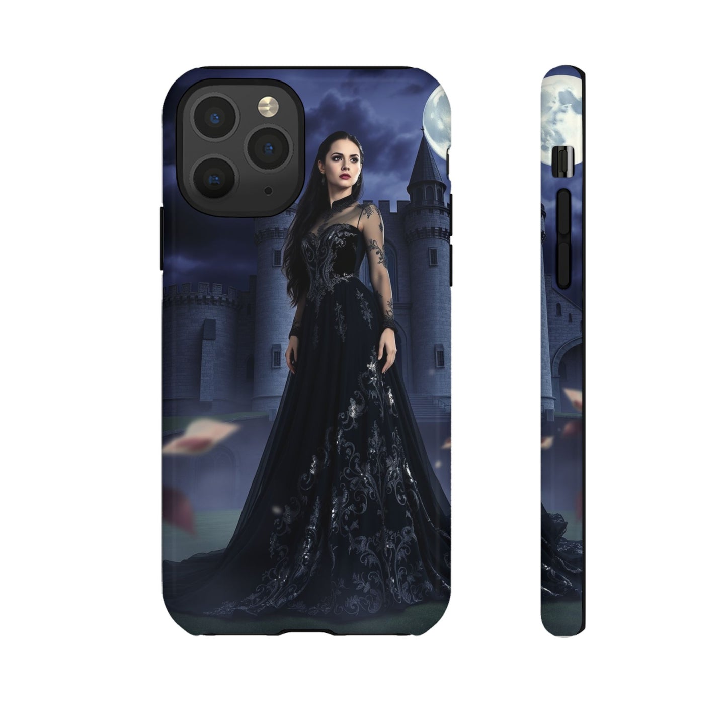 iPhone Gothic Moonlit Castle Phone Case — Elegant Dark Fantasy Protective Cover