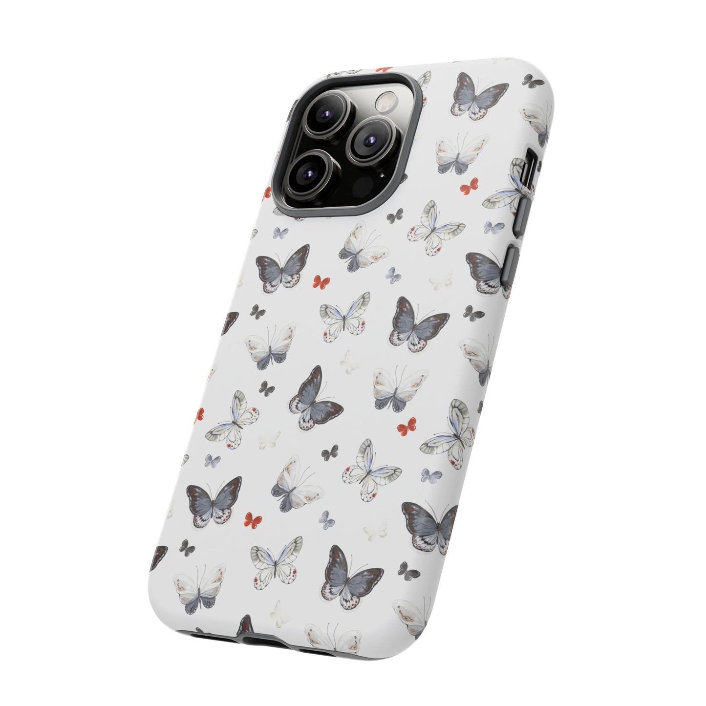 iPhone Butterfly Pattern Tough Phone Case — Protective Floral-Inspired iPhone Case