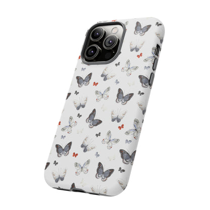 iPhone Butterfly Pattern Tough Phone Case — Protective Floral-Inspired iPhone Case