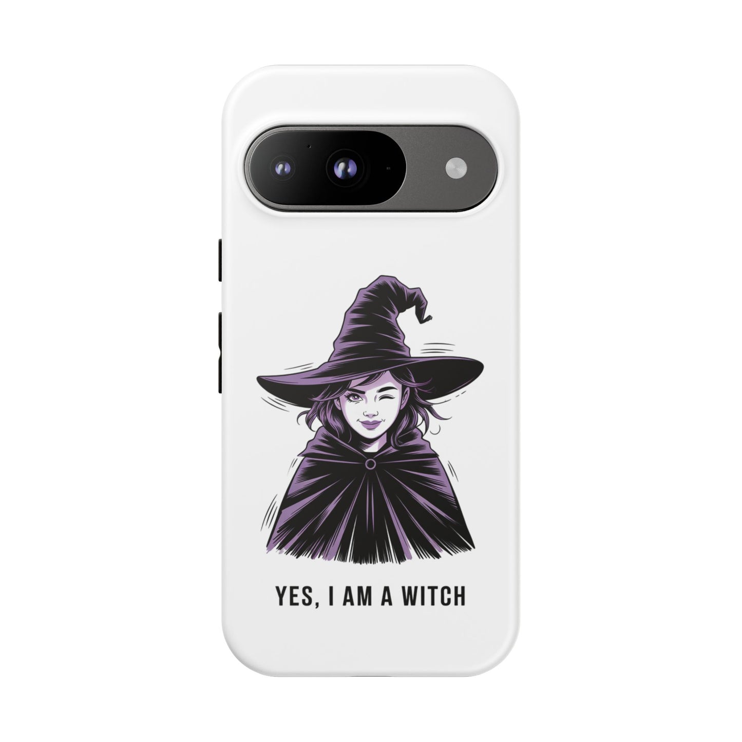 Google Phone Case — “Yes, I Am a Witch” Witchy Illustration