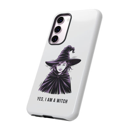Funda para Samsung — «Sí, soy una bruja» con ilustración de bruja