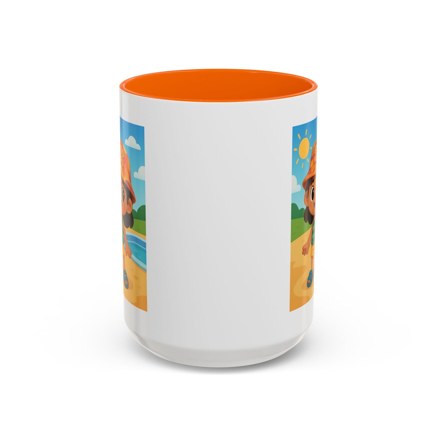 Good Vibes Beach Kid Mug — Accent Coffee Mug (11/15oz)