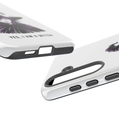 Funda para Samsung — «Sí, soy una bruja» con ilustración de bruja