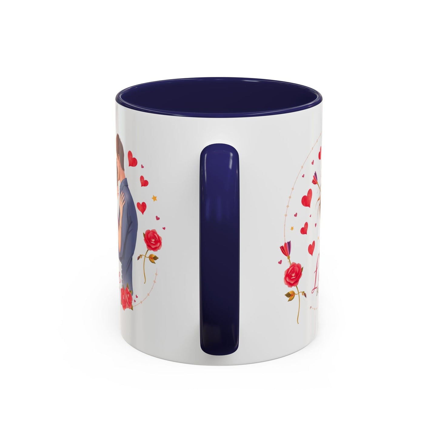 Romantic "Love Be Mine" Accent Coffee Mug — Couples Valentine's Gift