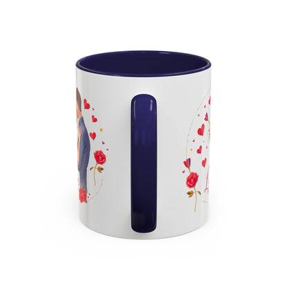 Romantic "Love Be Mine" Accent Coffee Mug — Couples Valentine's Gift