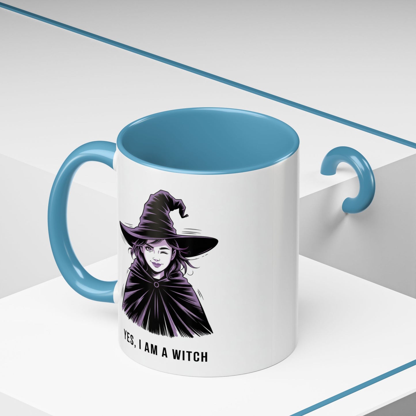 Witch Coffee Mug - "Yes, I Am a Witch" Accent Mug (11/15 oz)