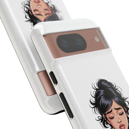 Google-Handyhülle – „Erstmal Kaffee, bitte“: Niedliches Design für eine verschlafene Frau am Morgen