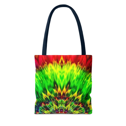 Tie-Dye Kaleidoscope Tote Bag — Vibrant All-Over Print Beach & Market Bag
