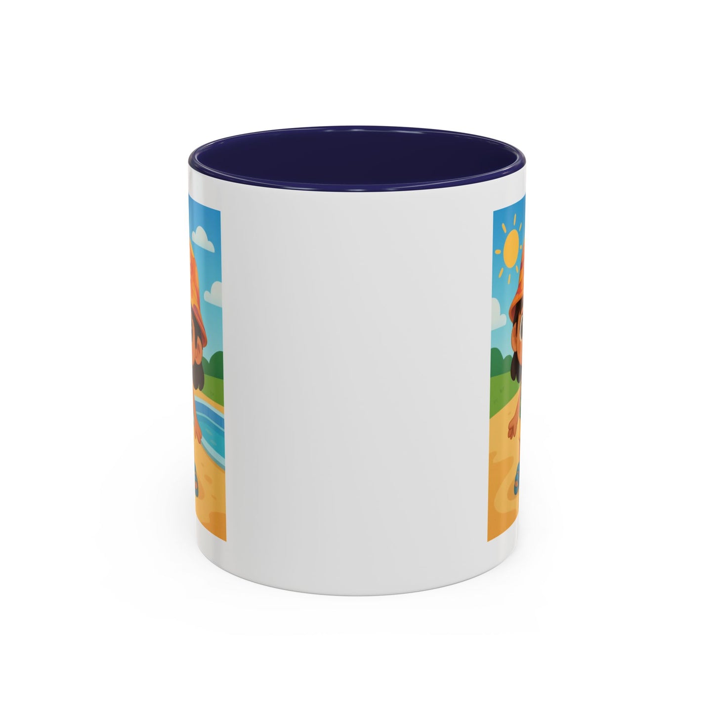 Good Vibes Beach Kid Mug — Accent Coffee Mug (11/15oz)