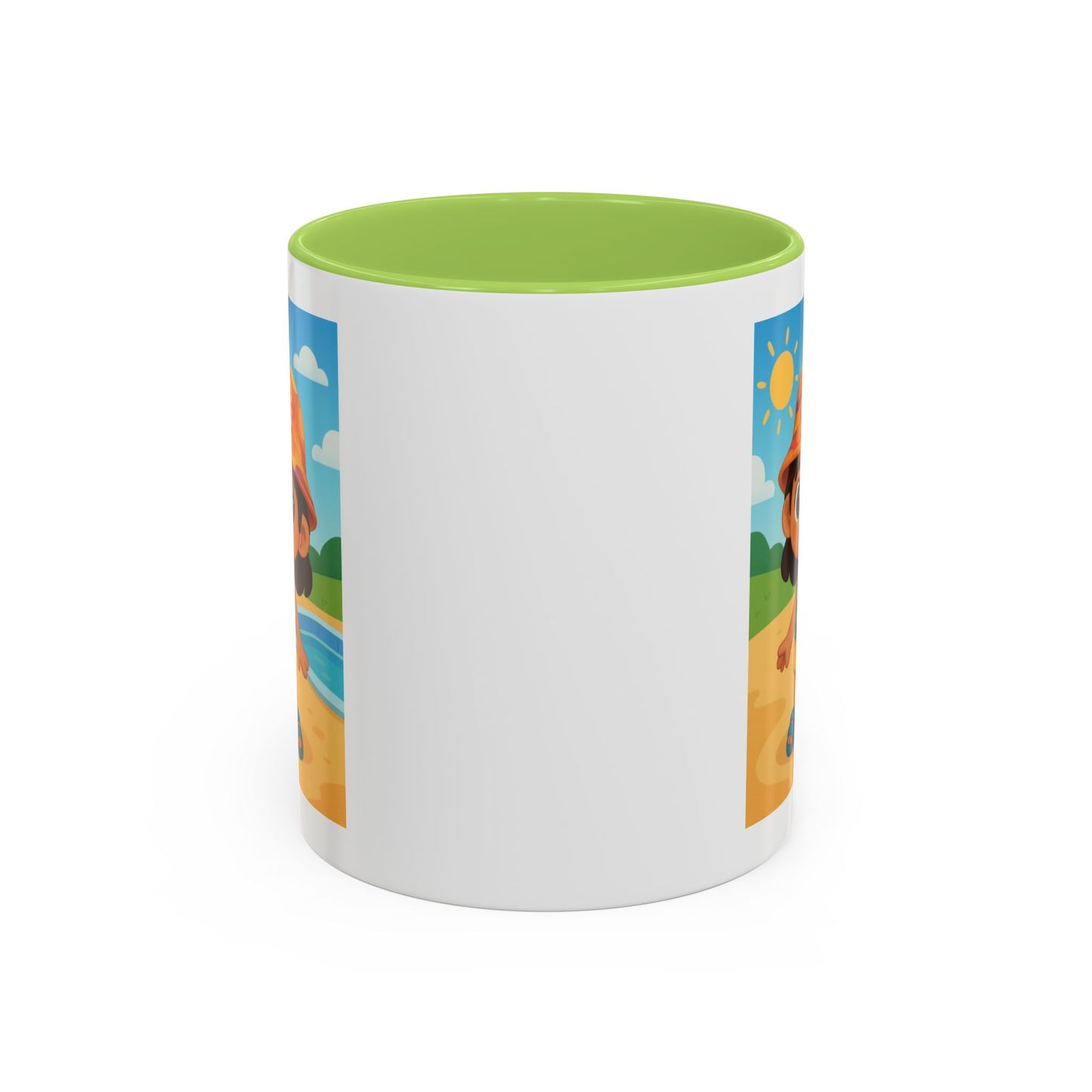 Good Vibes Beach Kid Mug — Accent Coffee Mug (11/15oz)