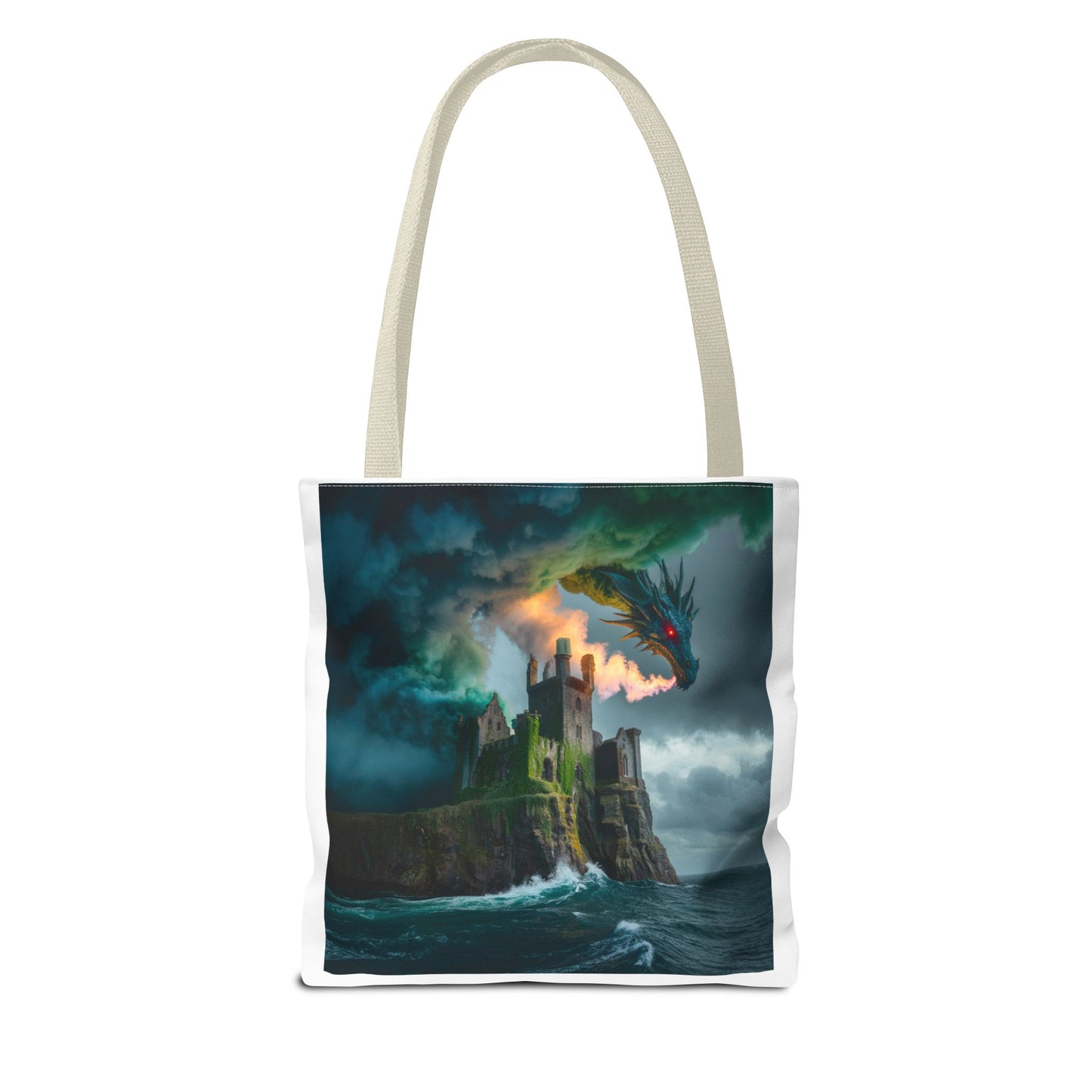 Fantasy Dragon Tote Bag - Magical Castle Design, Eco-Friendly Shopping Bag, Gift for Fantasy Lovers, Unique Beach Tote, Book Bag, [...]