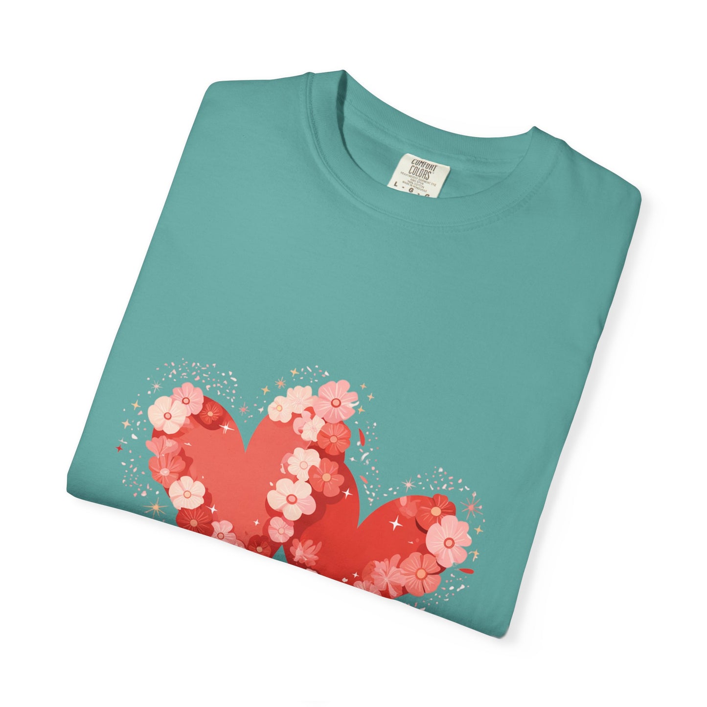 Love Blooms T-Shirt — Floral Heart Graphic Tee for Valentine’s Day