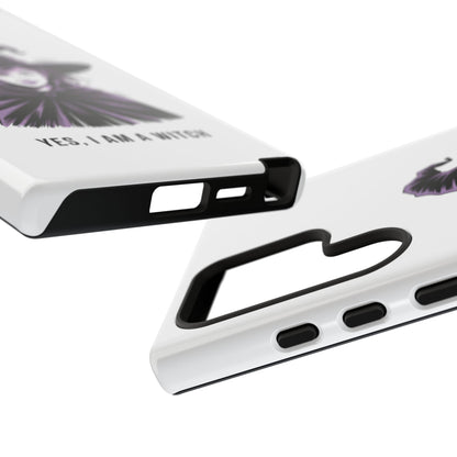 Funda para Samsung — «Sí, soy una bruja» con ilustración de bruja