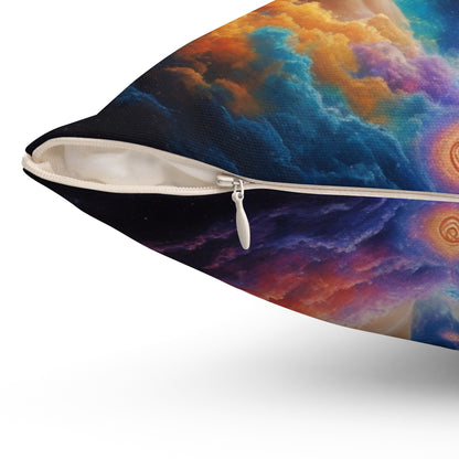 Mystic Soulmates Pillow — Ethereal Lovers Decorative Throw Pillow