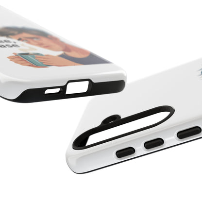 Samsung Phone Case – “First Coffee, Please” Funny Coffee Lover Protective Case