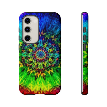 Fundas resistentes para Samsung - Funda para teléfono con mandala teñido anudado arcoíris