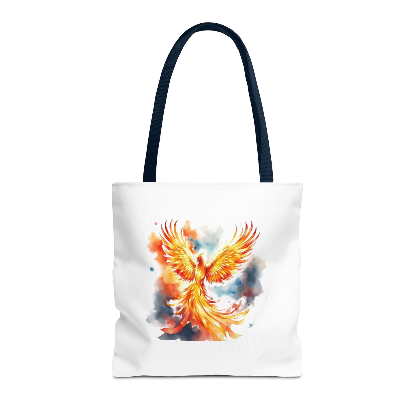 Phoenix Watercolor Tote Bag – Vibrant Rising Bird All-Over Print Tote