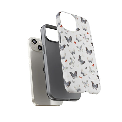 iPhone Butterfly Pattern Tough Phone Case — Protective Floral-Inspired iPhone Case