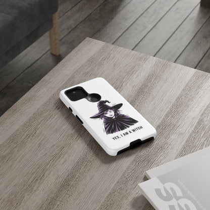 Google Phone Case — “Yes, I Am a Witch” Witchy Illustration