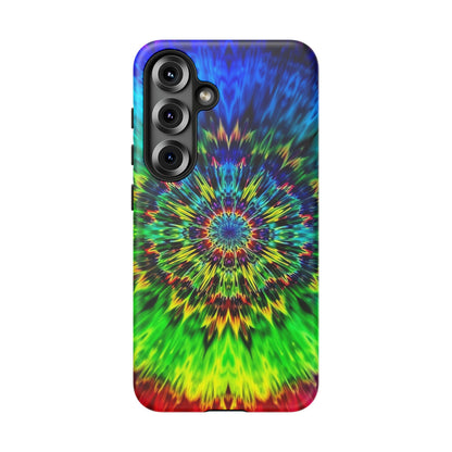 Fundas resistentes para Samsung - Funda para teléfono con mandala teñido anudado arcoíris