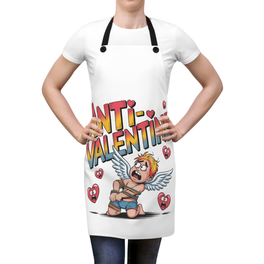 Anti-Valentine Apron — Funny Cupid Reject Kitchen Apron