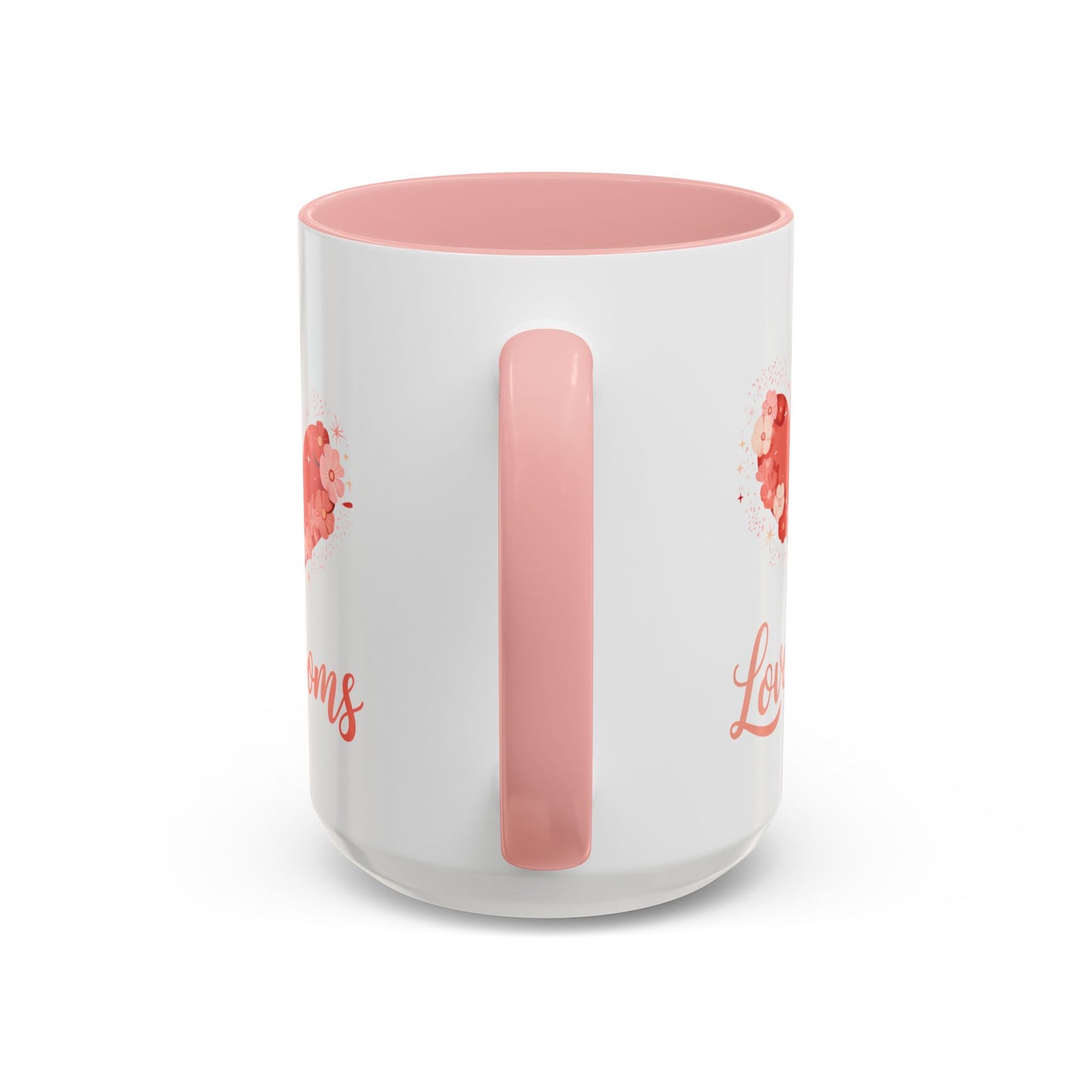 Love Blooms Accent Coffee Mug — Floral Heart 11/15oz