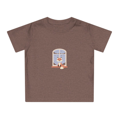 Baby T-Shirt — Cozy Fox at Night Graphic Tee