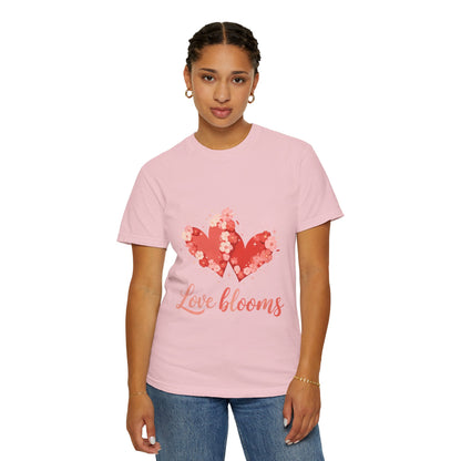 Love Blooms T-Shirt — Floral Heart Graphic Tee for Valentine’s Day