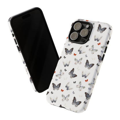 iPhone Butterfly Pattern Tough Phone Case — Protective Floral-Inspired iPhone Case