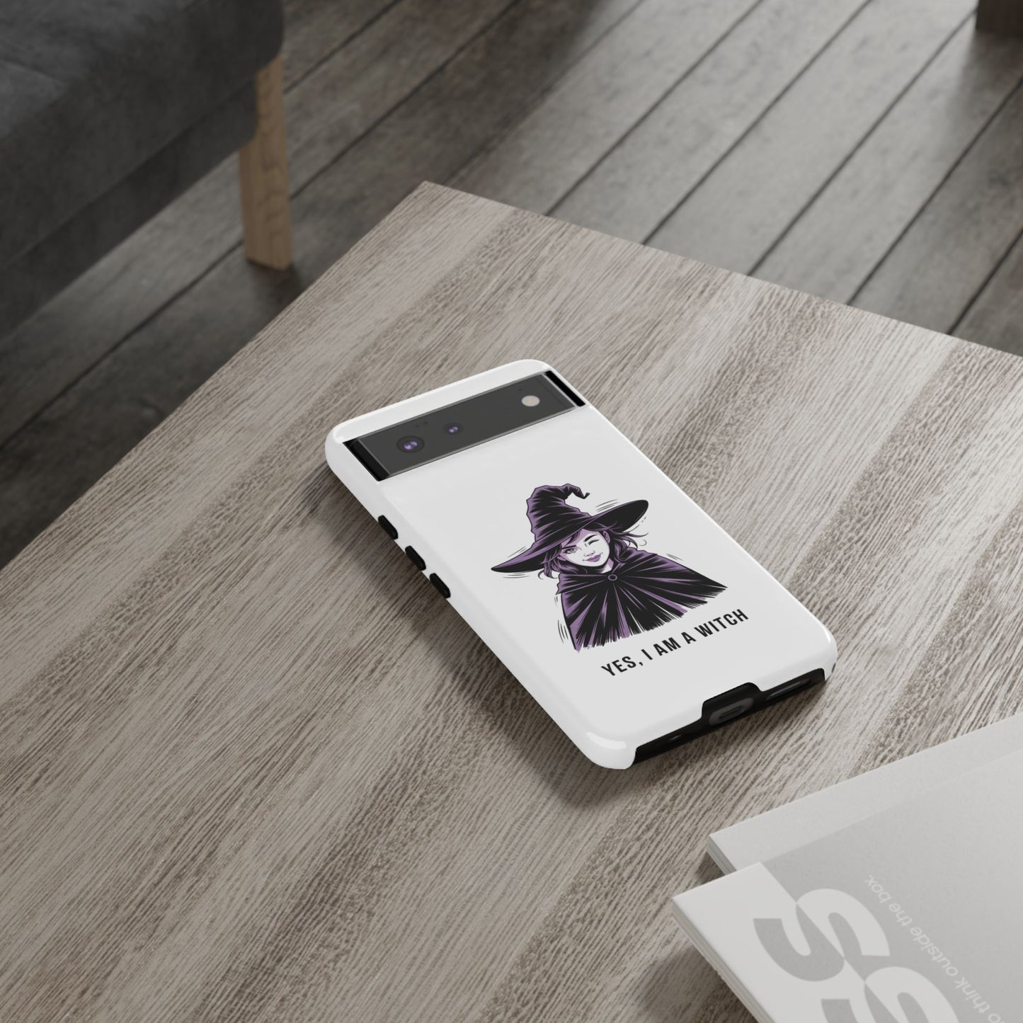 Google Phone Case — “Yes, I Am a Witch” Witchy Illustration