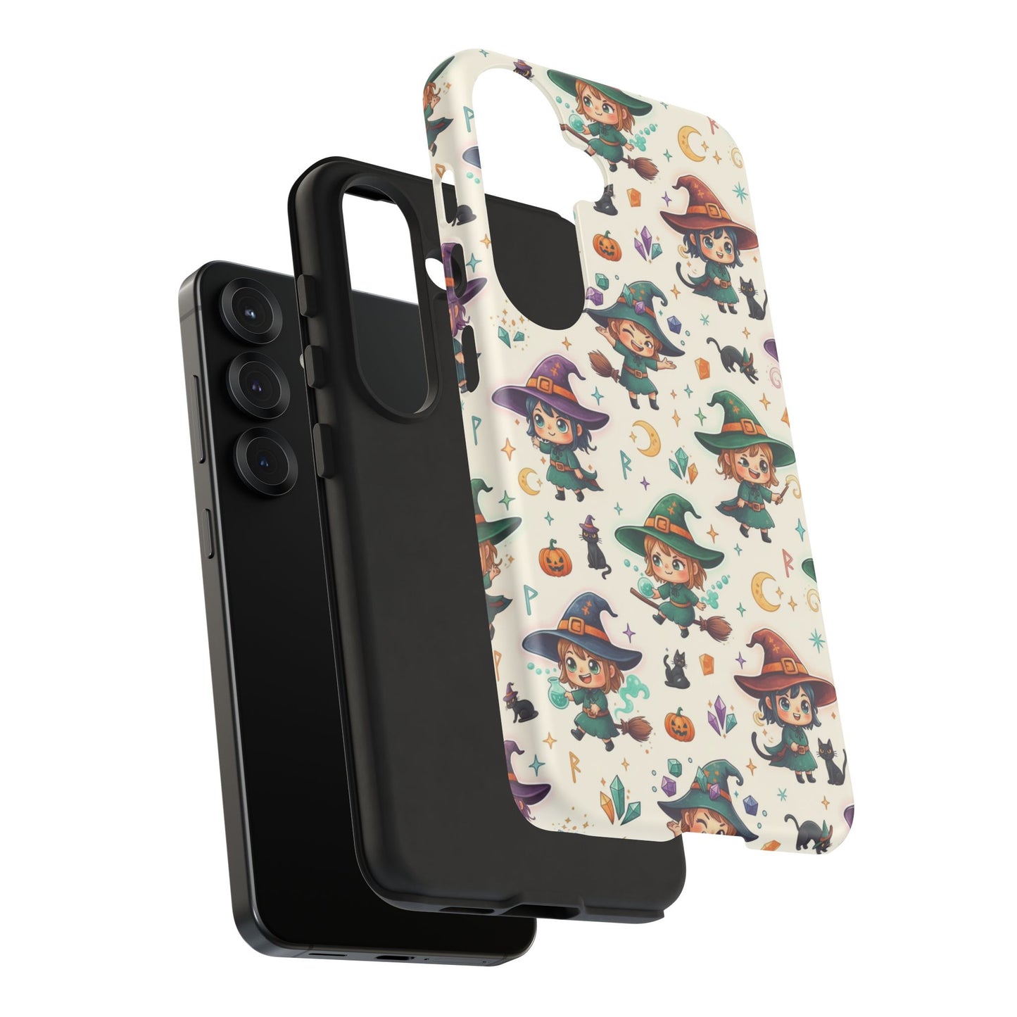 Samsung Handyhülle mit Hexenmotiv für Kinder – Niedliche Halloween-iPhone-Hülle