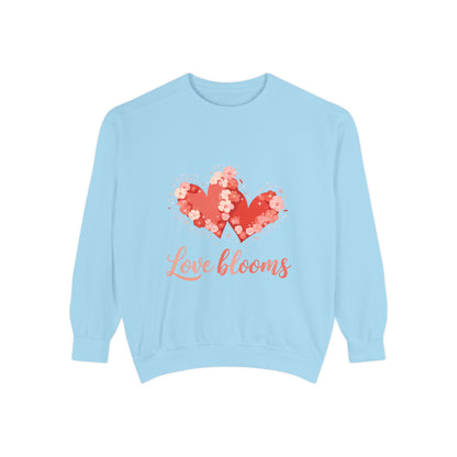 Love Blooms Heart Sweatshirt — Floral Valentine Pullover
