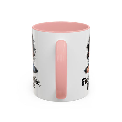 Cute Coffee Mug, First Coffee Please, Gift for Coffee Lovers, Morning Routine, Funny Kitchen Decor, Perfect for Birthdays, Holidays