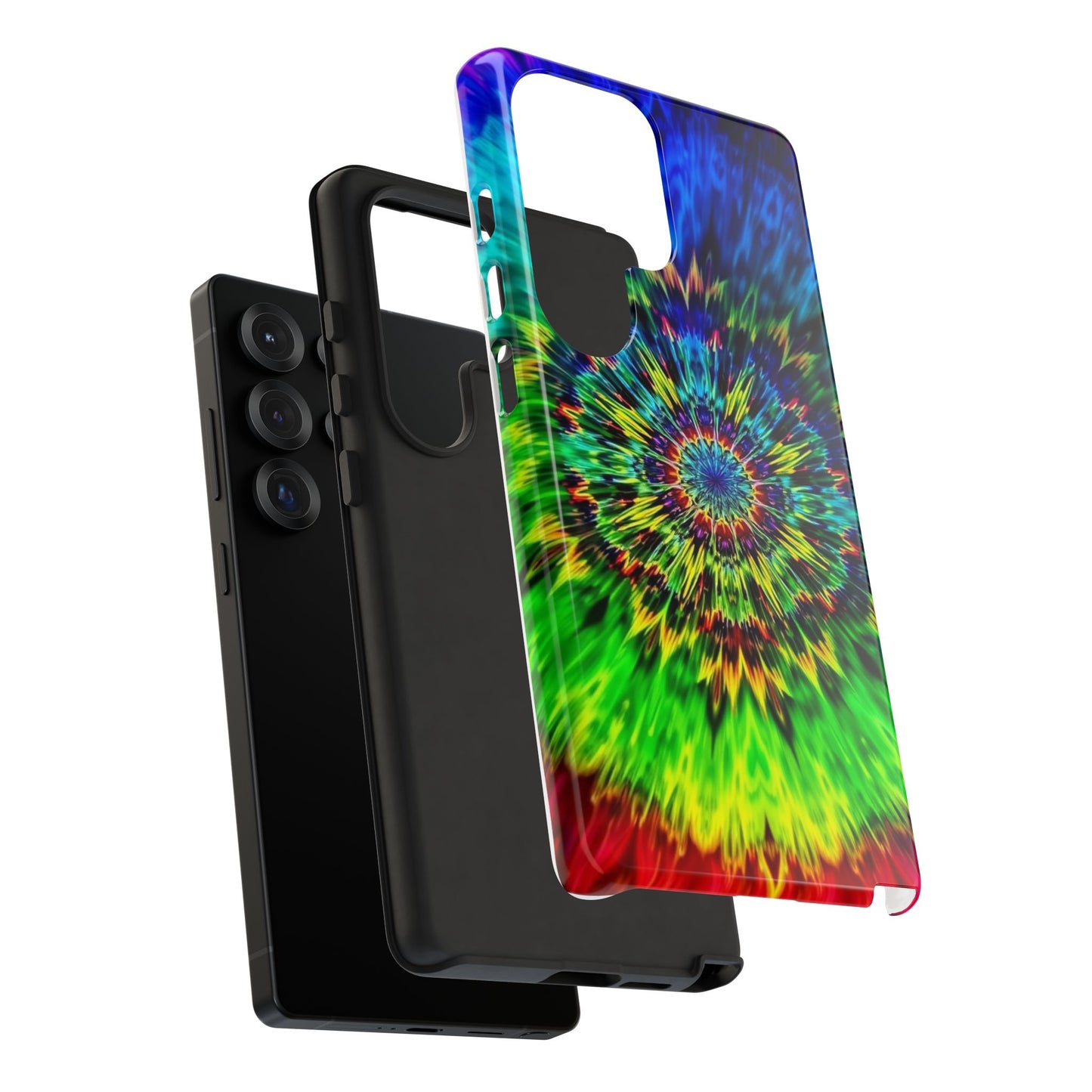 Fundas resistentes para Samsung - Funda para teléfono con mandala teñido anudado arcoíris