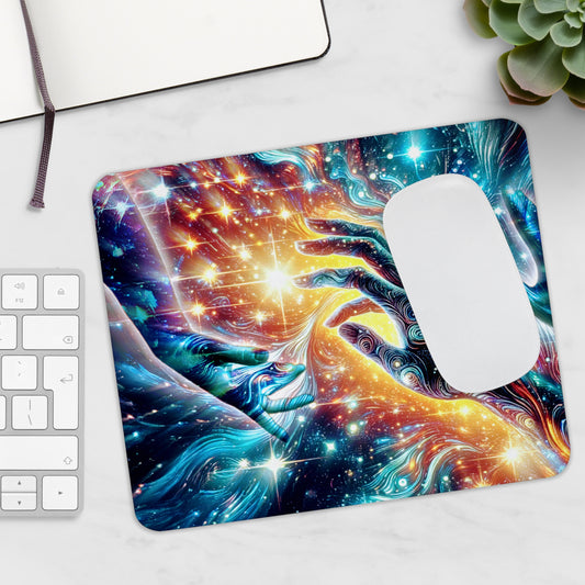 Galaxy Creation Mouse Pad — Cosmic Art Desk Mat for Gamers & Creatives