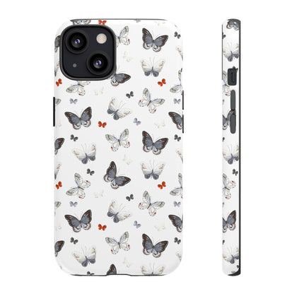 iPhone Butterfly Pattern Tough Phone Case — Protective Floral-Inspired iPhone Case