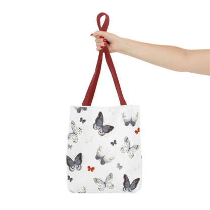 Butterfly Pattern Tote Bag — Floral Butterfly All-Over Print Tote