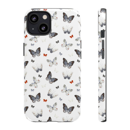 iPhone Butterfly Pattern Tough Phone Case — Protective Floral-Inspired iPhone Case