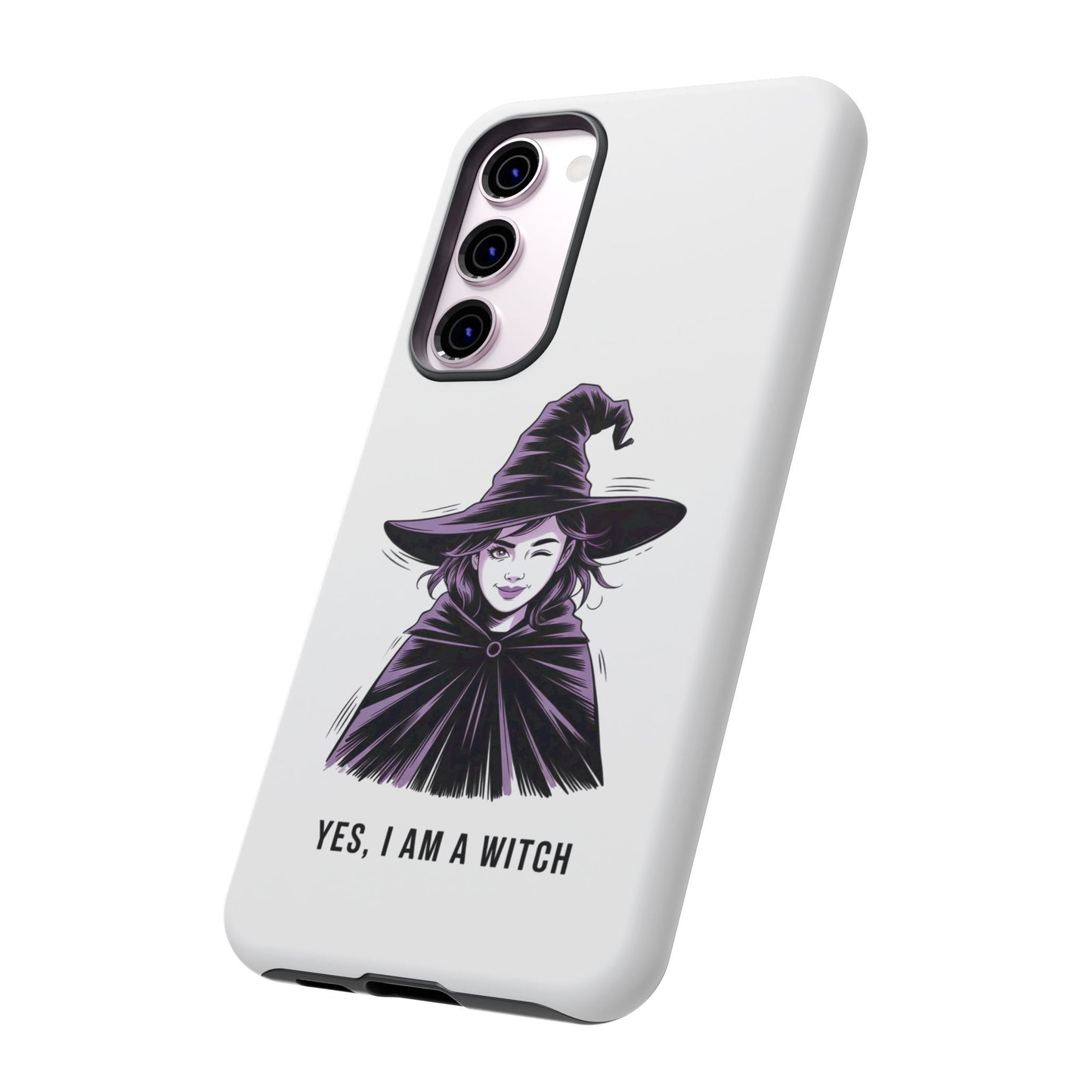 Funda para Samsung — «Sí, soy una bruja» con ilustración de bruja