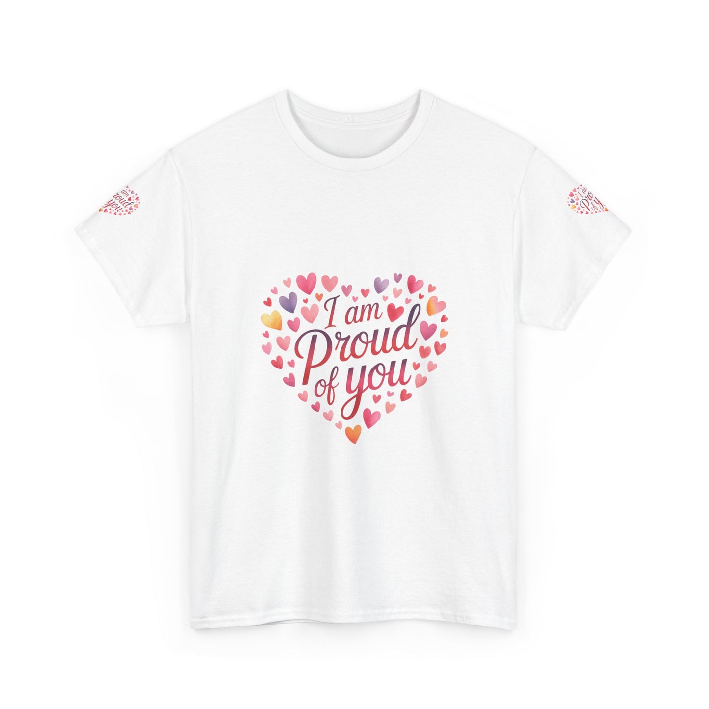 Proud of You Heart T‑Shirt with embroidery