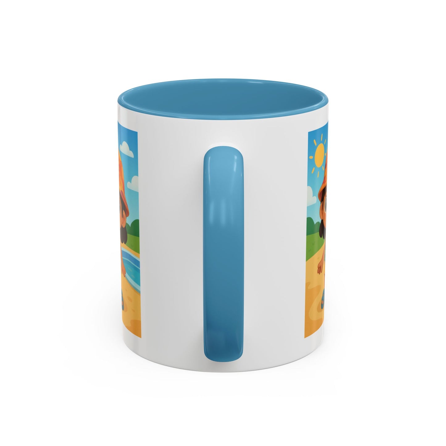 Good Vibes Beach Kid Mug — Accent Coffee Mug (11/15oz)
