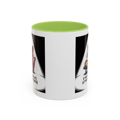 Coffee Cat Mug — "If You Value Your Life, Let Me Finish My Coffee" Accent Coffee Mug