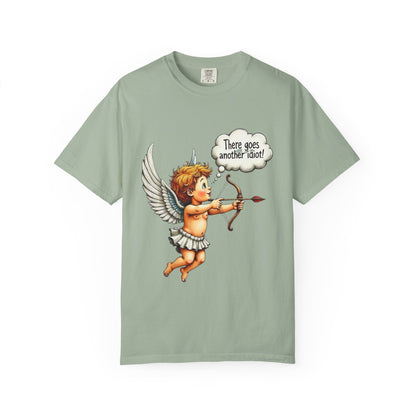 Cupid Angel T-Shirt — Vintage Cherub Saying "There Goes Another Idiot"