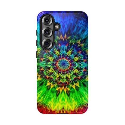 Fundas resistentes para Samsung - Funda para teléfono con mandala teñido anudado arcoíris