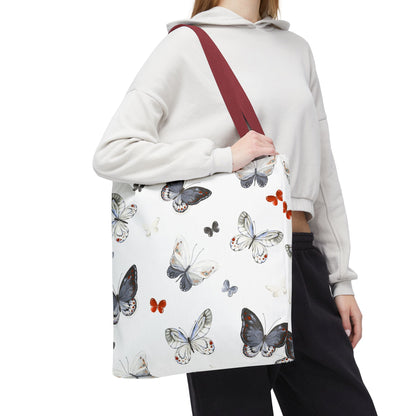 Butterfly Pattern Tote Bag — Lightweight Floral Tote for Everyday Use