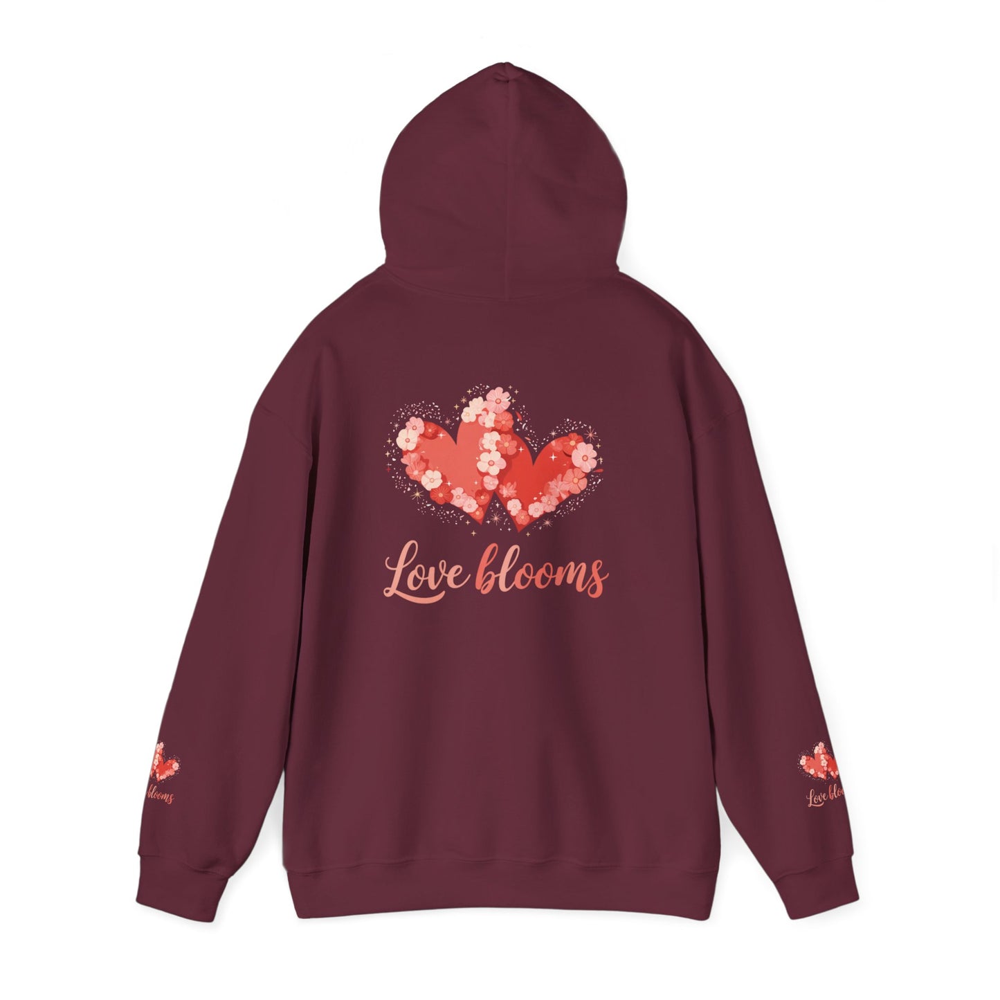 Hoodie — Love Blooms Heart Floral Design