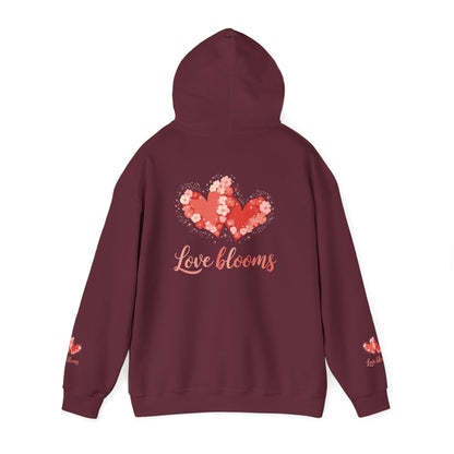 Hoodie — Love Blooms Heart Floral Design