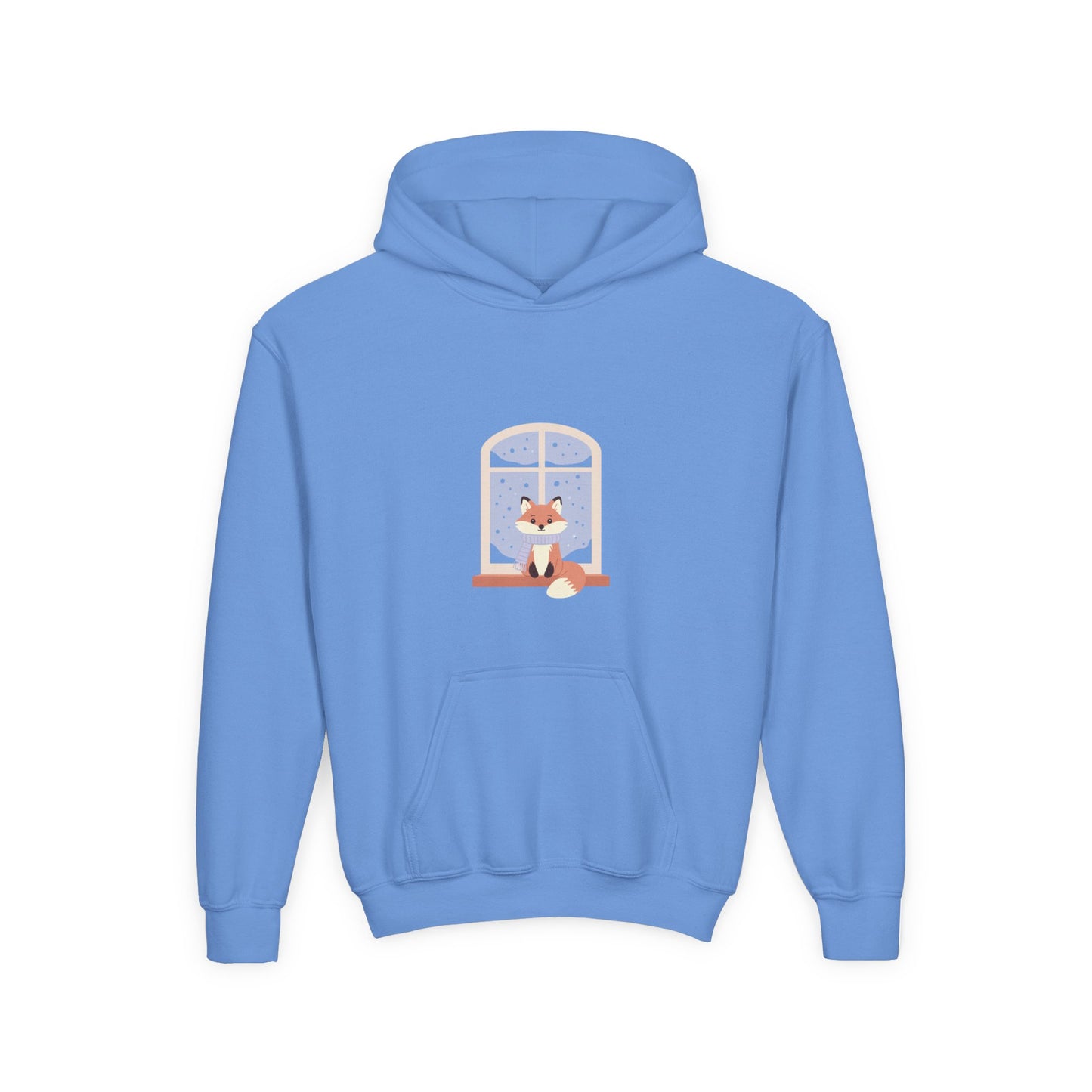 Kids Fox Hoodie - Cozy Winter Window Design
