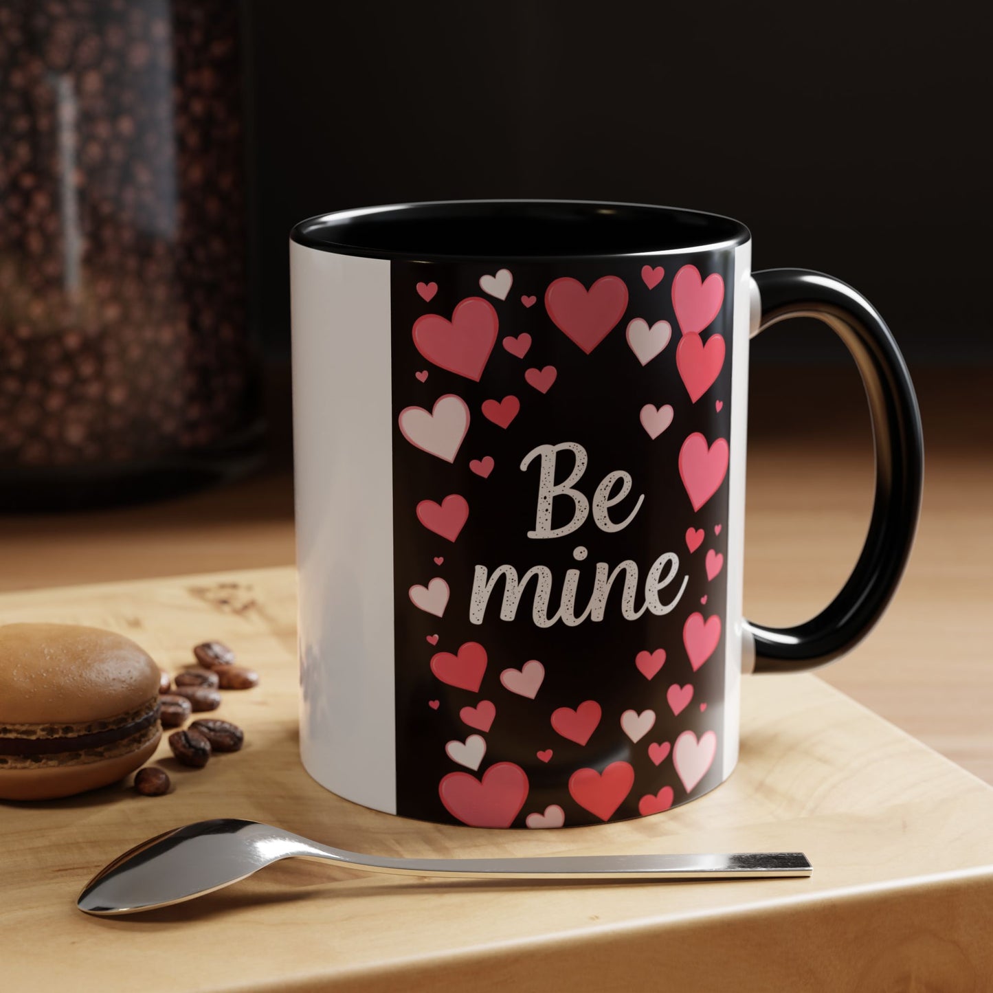 Valentine "Be Mine" Accent Coffee Mug